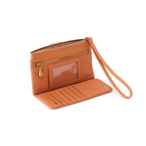 Hobo Milo Tan Leather Wristlet Clutch - Picture 2 of 10